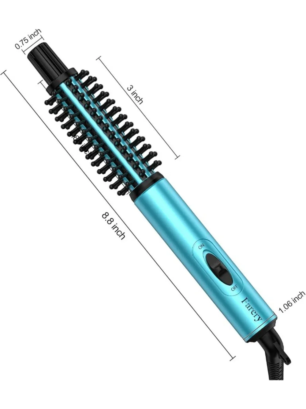 Mini Thermal Brush & Curling Iron - 3/4